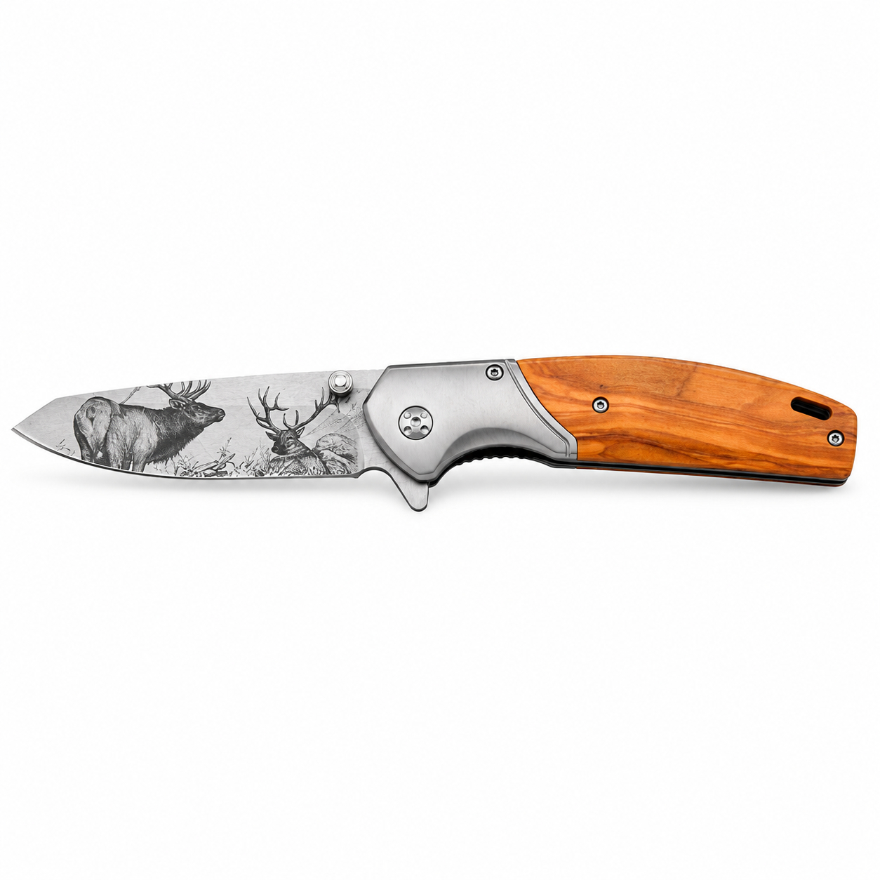 ÉVASION – Couteau de poche chasse et loisirs – 4 décors - ÉVASION – Pradel Excellence