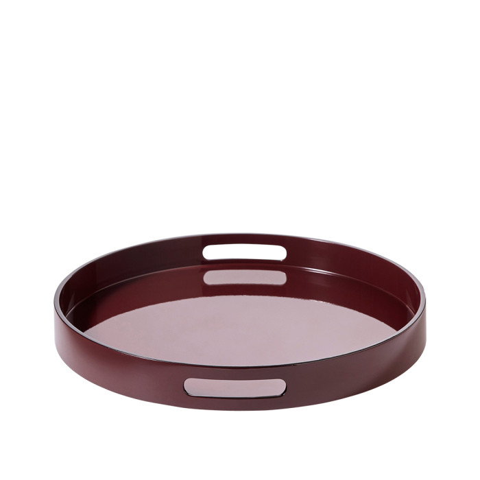 Plateau en laque rond - SIGNATURE