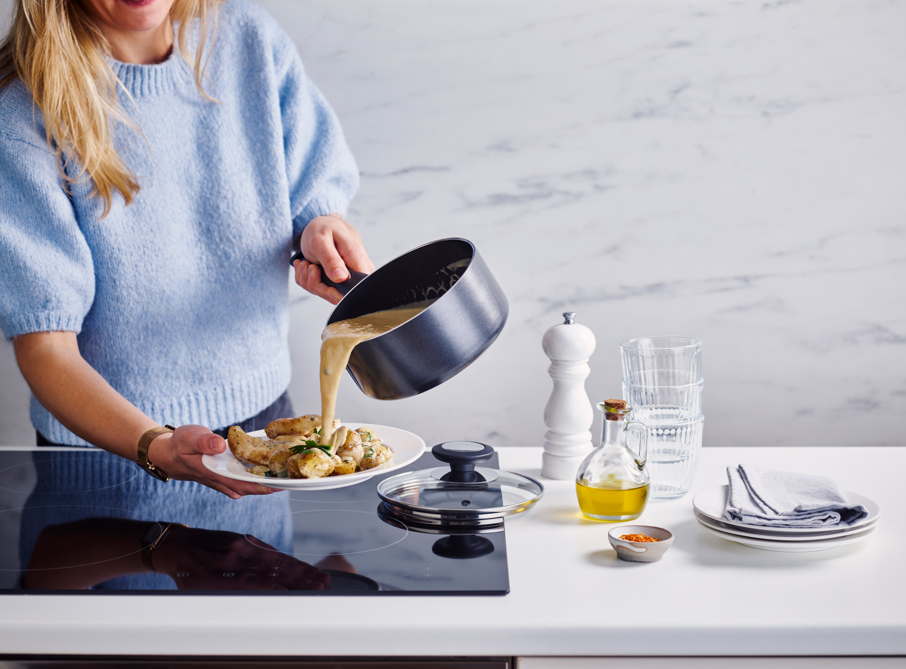 Casserole + cv 16 cm - Pro Induc