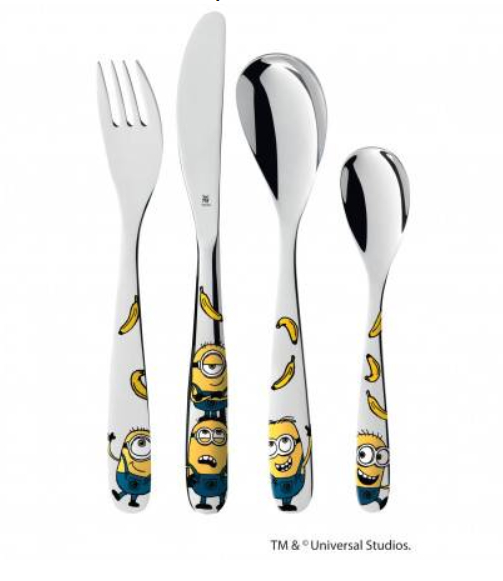 Set de 4 couverts Minions