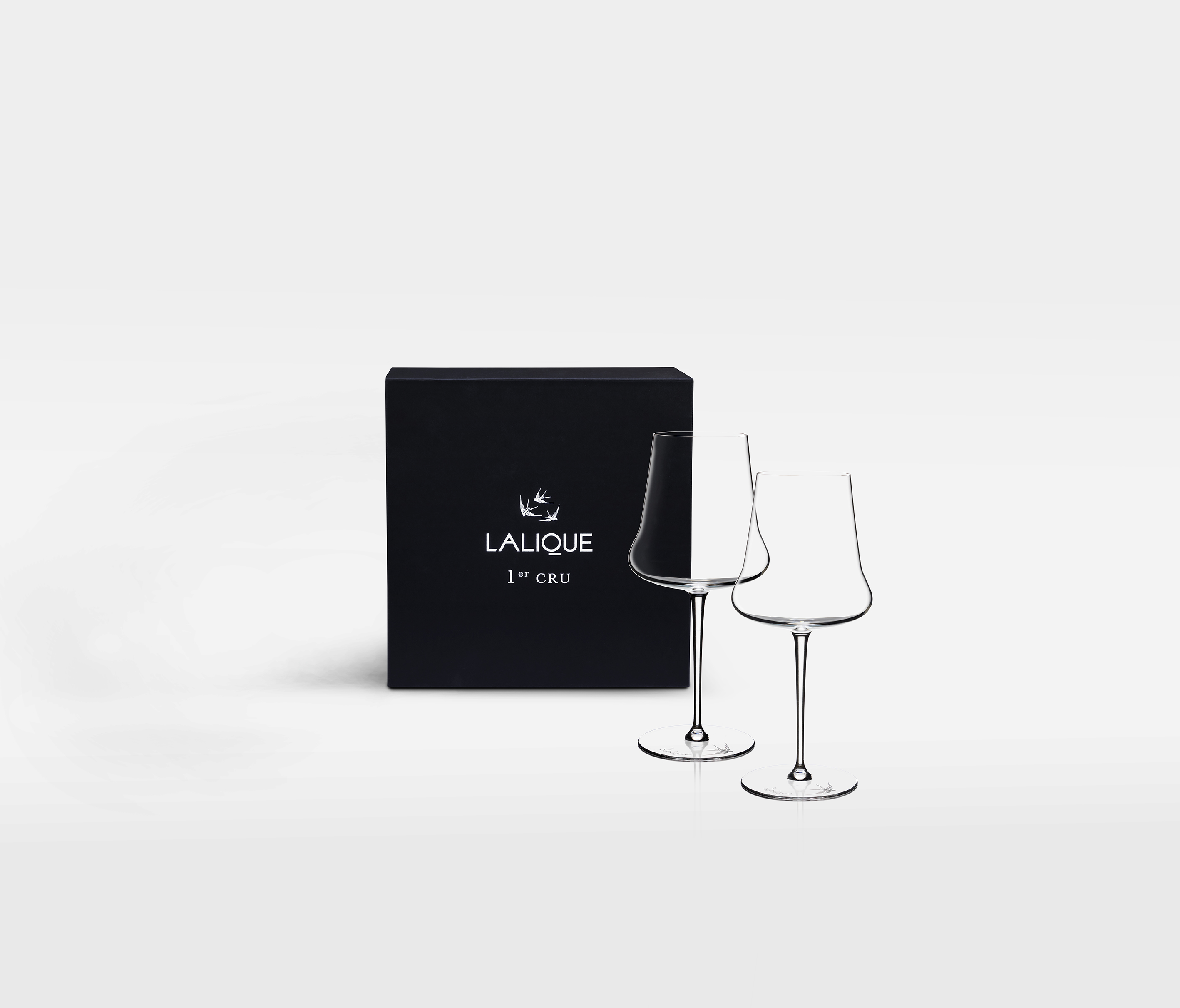 Coffret de 2 verres à vin 1er Cru, cristal incolore - 1er Cru