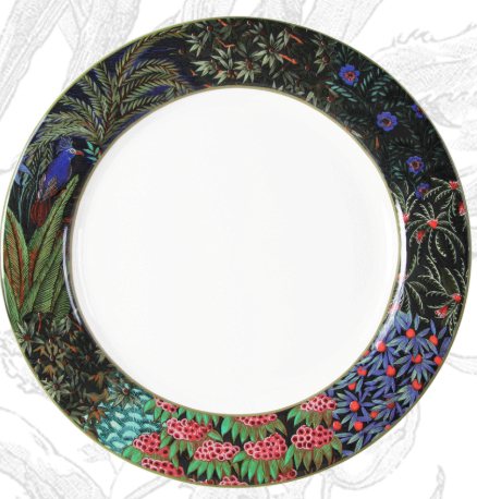 Assiettes Plates Extra "Le Jardin du Palais" par Gien