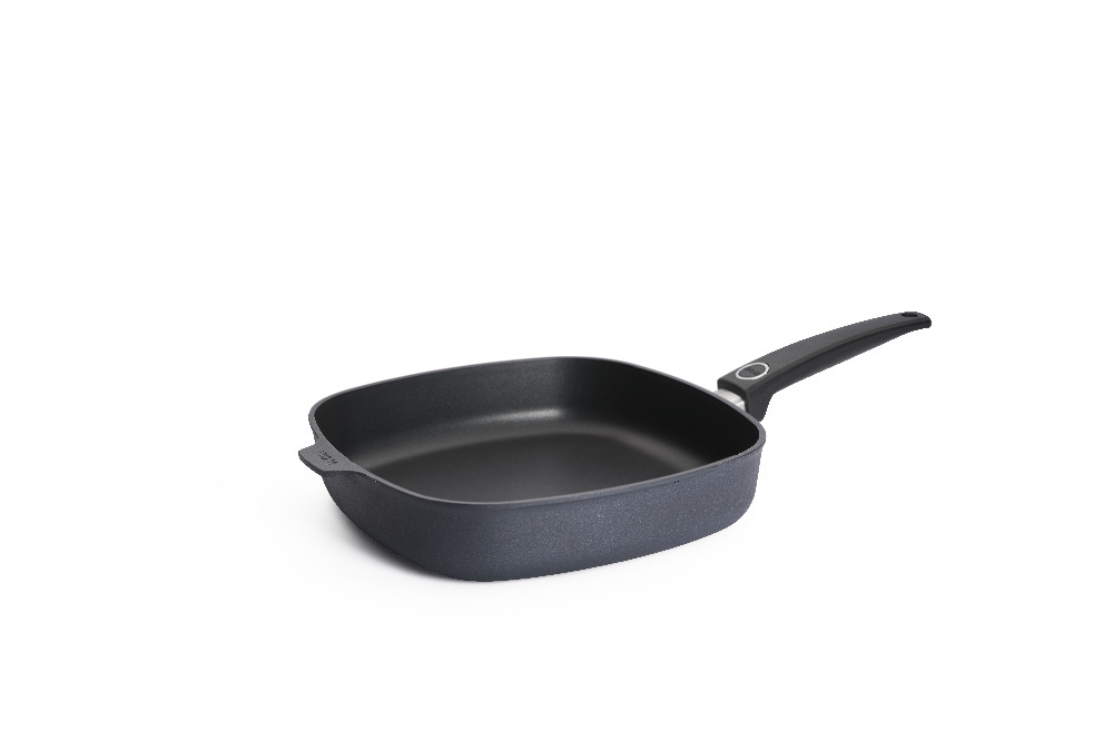 Poele carrée en fonte 28 x 28 cm Induction Manche Fixe 628 DPI - Diamond Lite