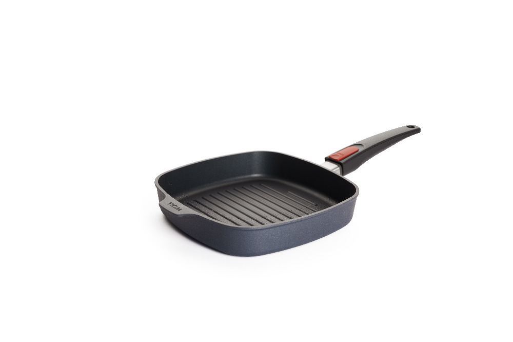 Poêle carré en fonte 24 x 24 cm non Induction  Manche Amovible 1624 DPS - Diamond Lite