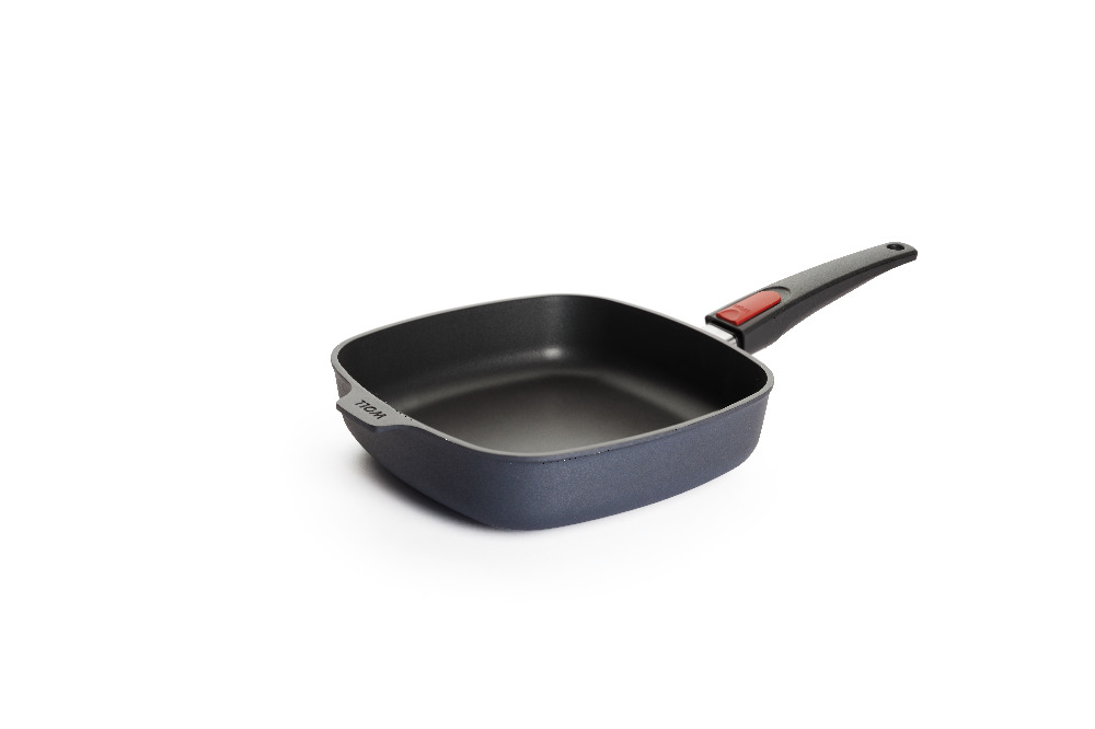 Poêle carrée en fonte 24 x 24 cm Induction Manche Amovible 1624 DPI - Diamond Lite