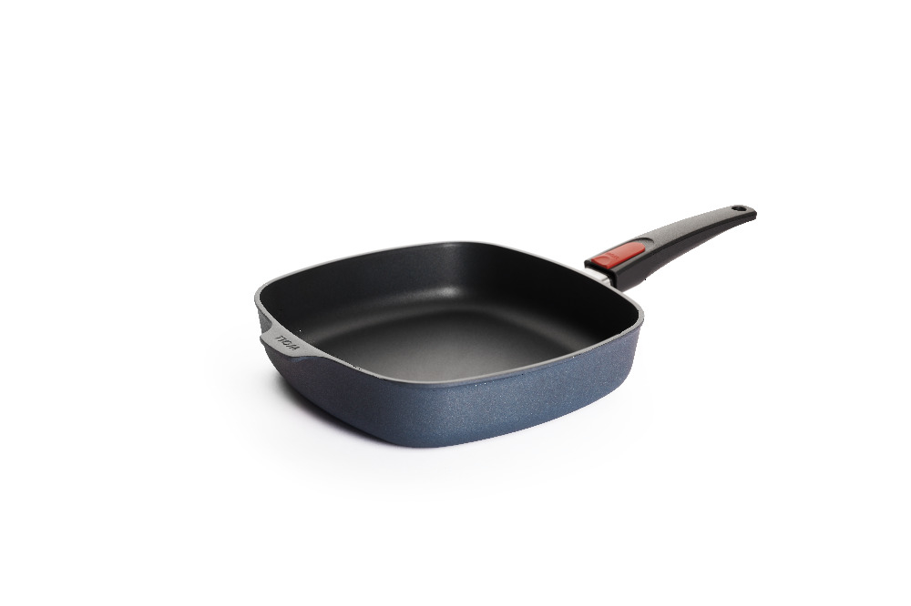 Poêle carrée  en fonte  26 x 26 cm Induction Manche Amovible 1626 DPI - Diamond Lite