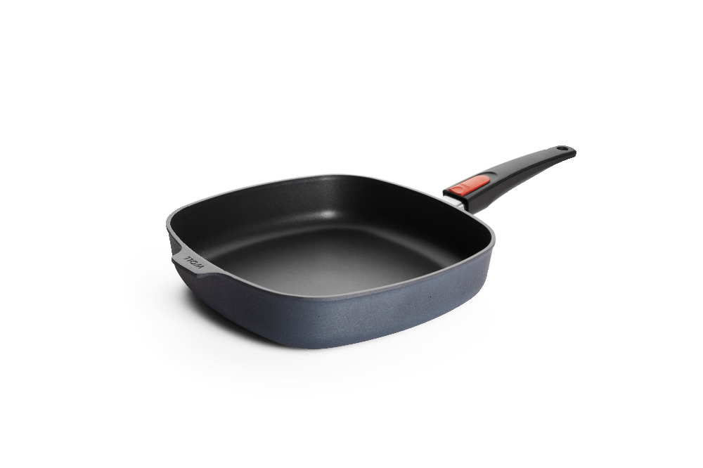 Poêle carré en fonte 28 x 28 cm non Induction Manche Amovible 1628 DPS - Diamond Lite