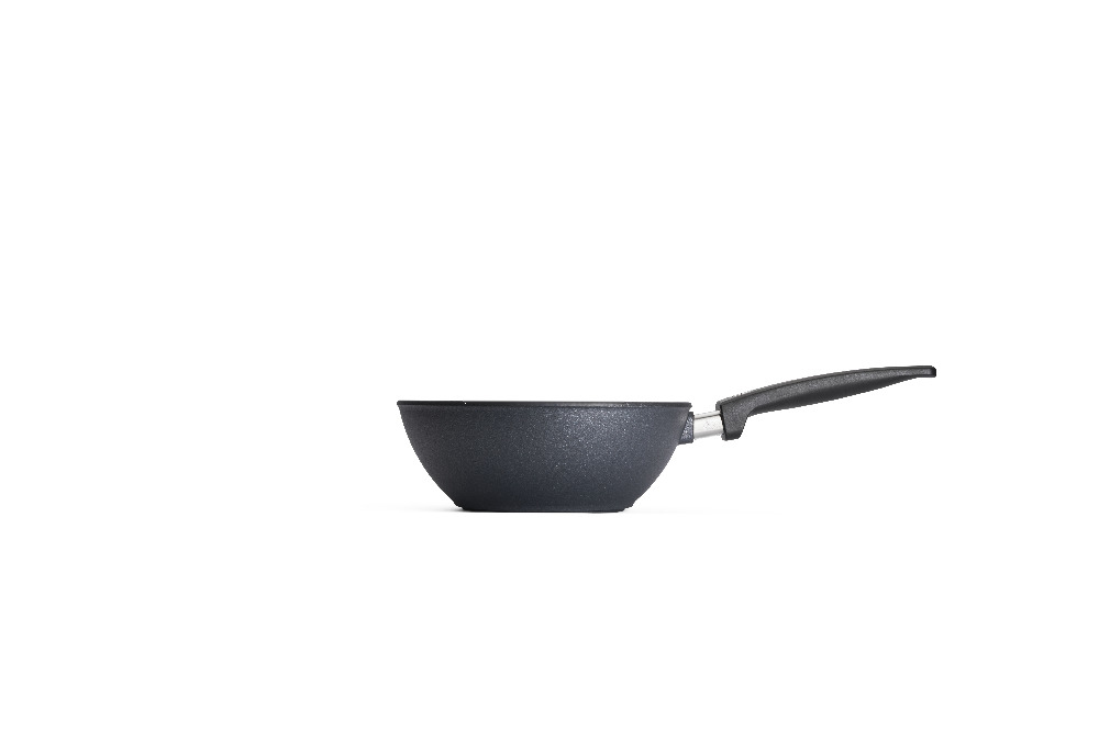 Wok en fonte 24 cm Induction Manche Fixe 1024DPI - Diamond Lite