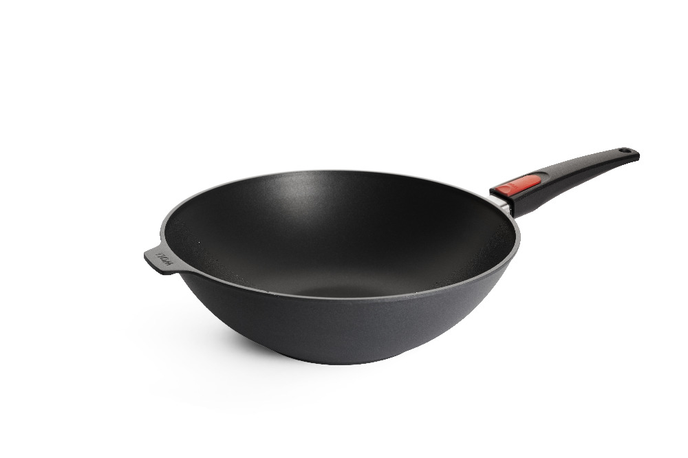 Wok en fonte 32 cm Induction Manche Amovible 11032 DPI - Diamond Lite