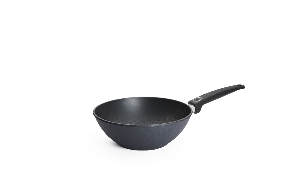 Wok en fonte 26 cm Induction Manche Fixe 1026DPi - Diamond Lite