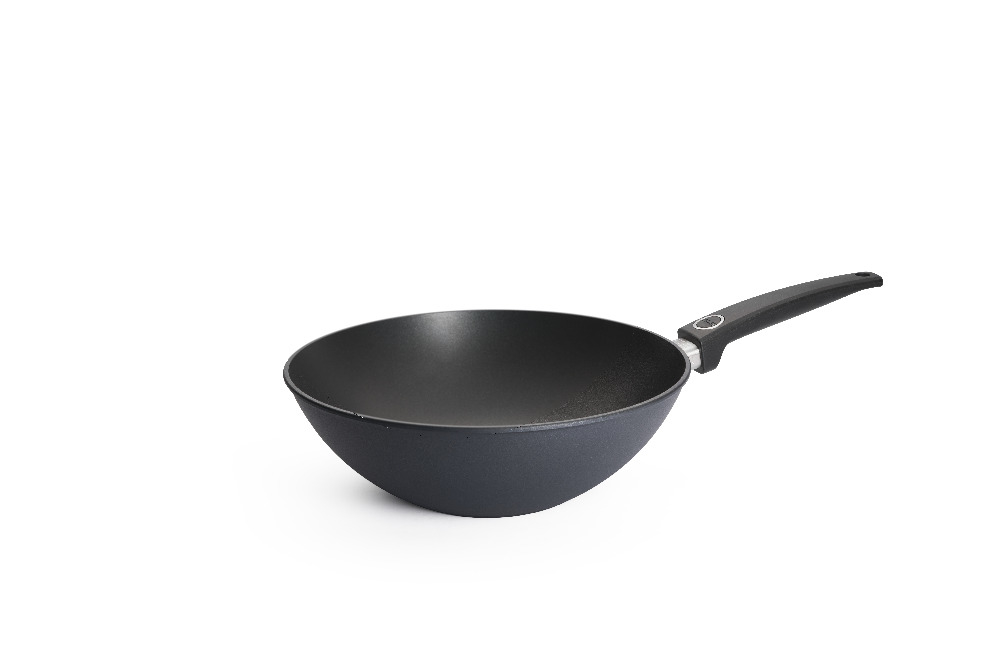 Wok en fonte 30 cm Induction Manche Fixe 1030DPI - Diamond Lite