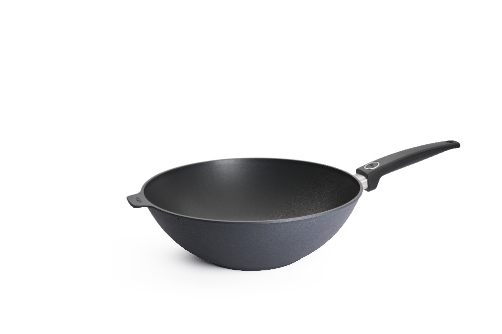 Wok en fonte 32 cm Induction Manche Fixe 1032DPI - Diamond Lite