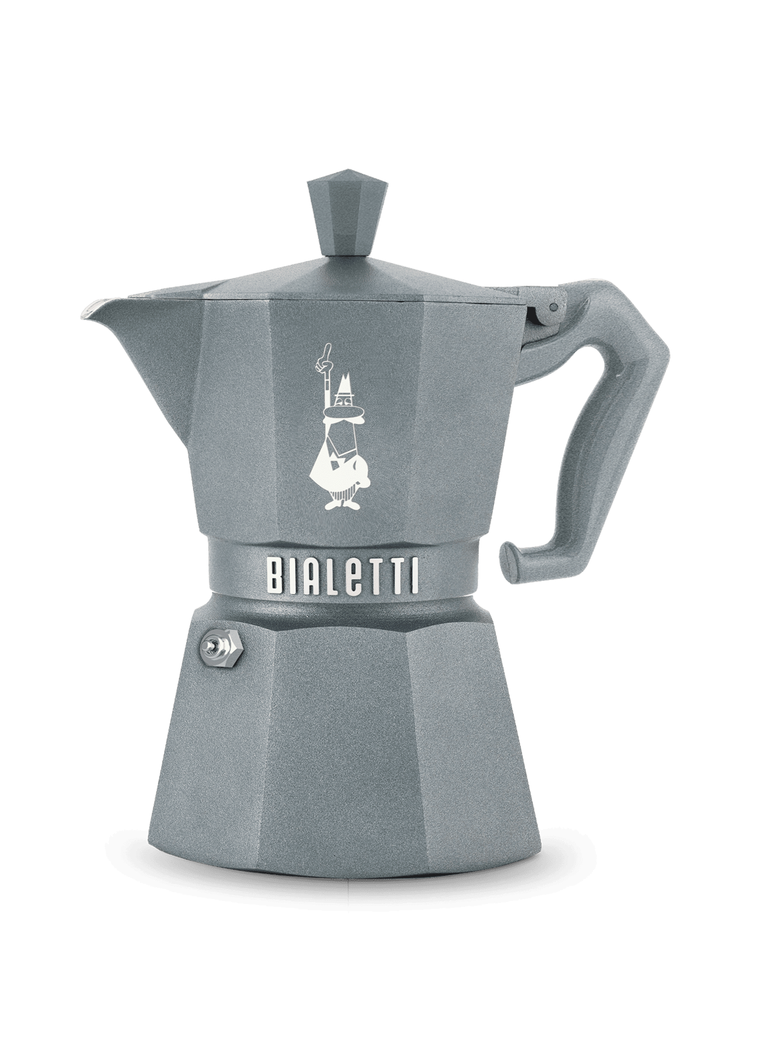 MOKA OCTAGONAL 3 TASSES INDUCTION -GRIS - BIALETTI EXCLUSIVE