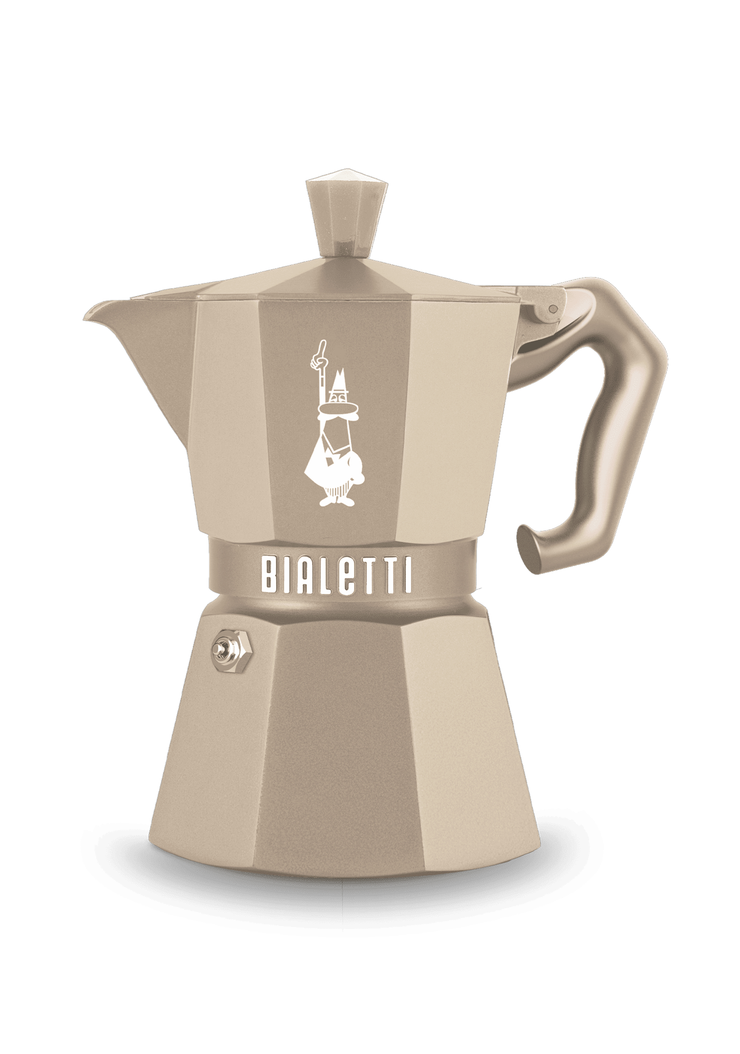 MOKA OCTAGONAL 3 TASSES INDUCTION DESERT - BIALETTI EXCLUSIVE