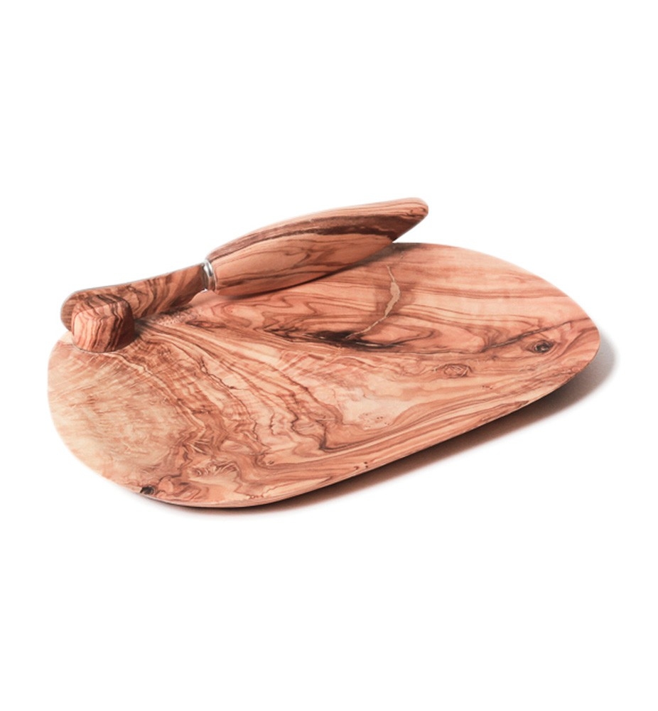 Beurrier avec couteau tartineur - OLIVEWOOD