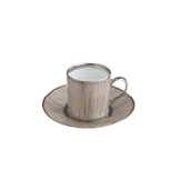 Tasse et Soucoupe Café "Carbone"