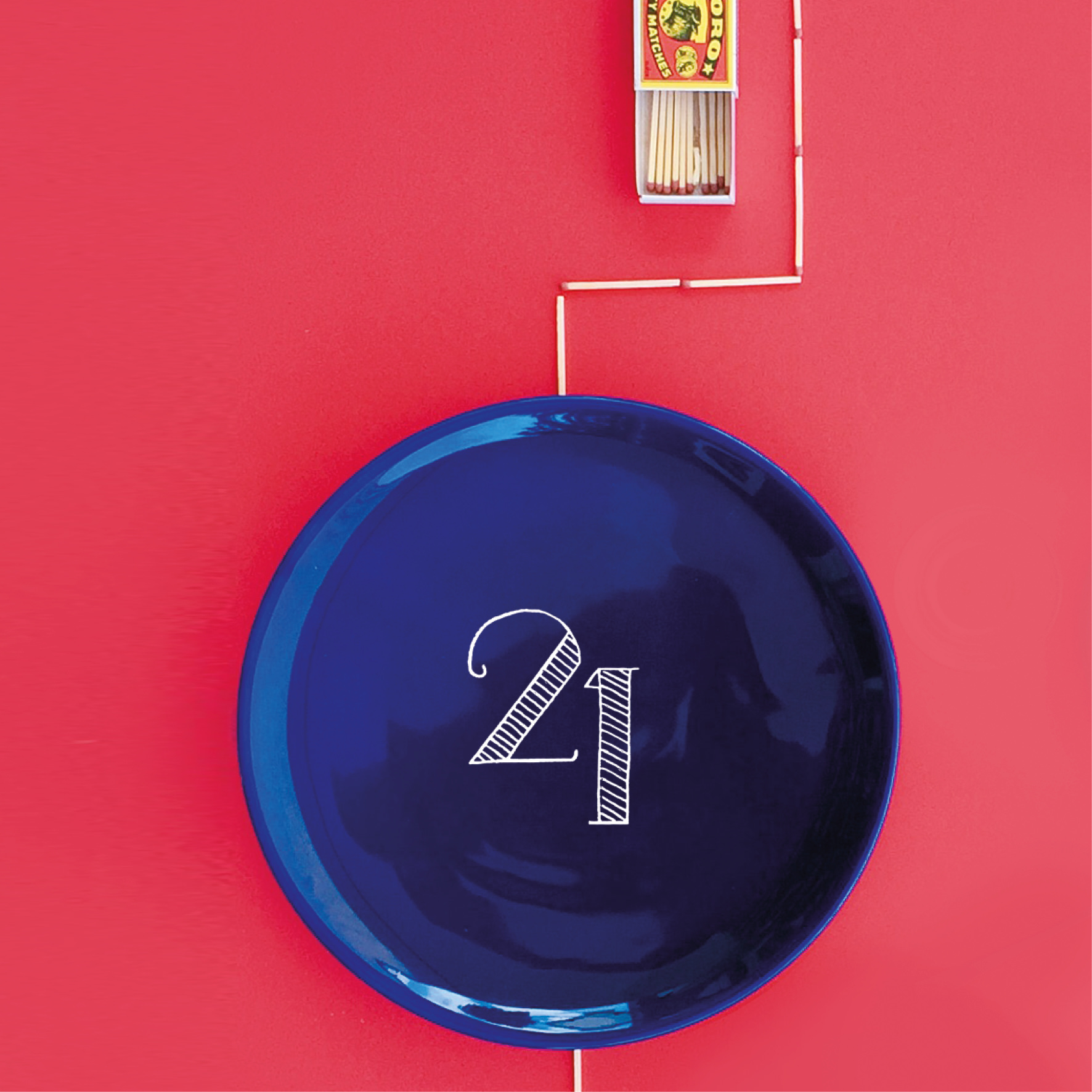 Visuel de 2021 - MONTHLY PLATES Assiette peinte à la main, 27 cm, série limitée à 100 exemplaires numérotés
