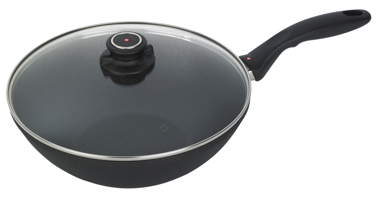 WOK AVEC COUVERCLE INDUCTION SWISS DIAMOND XD 28CM