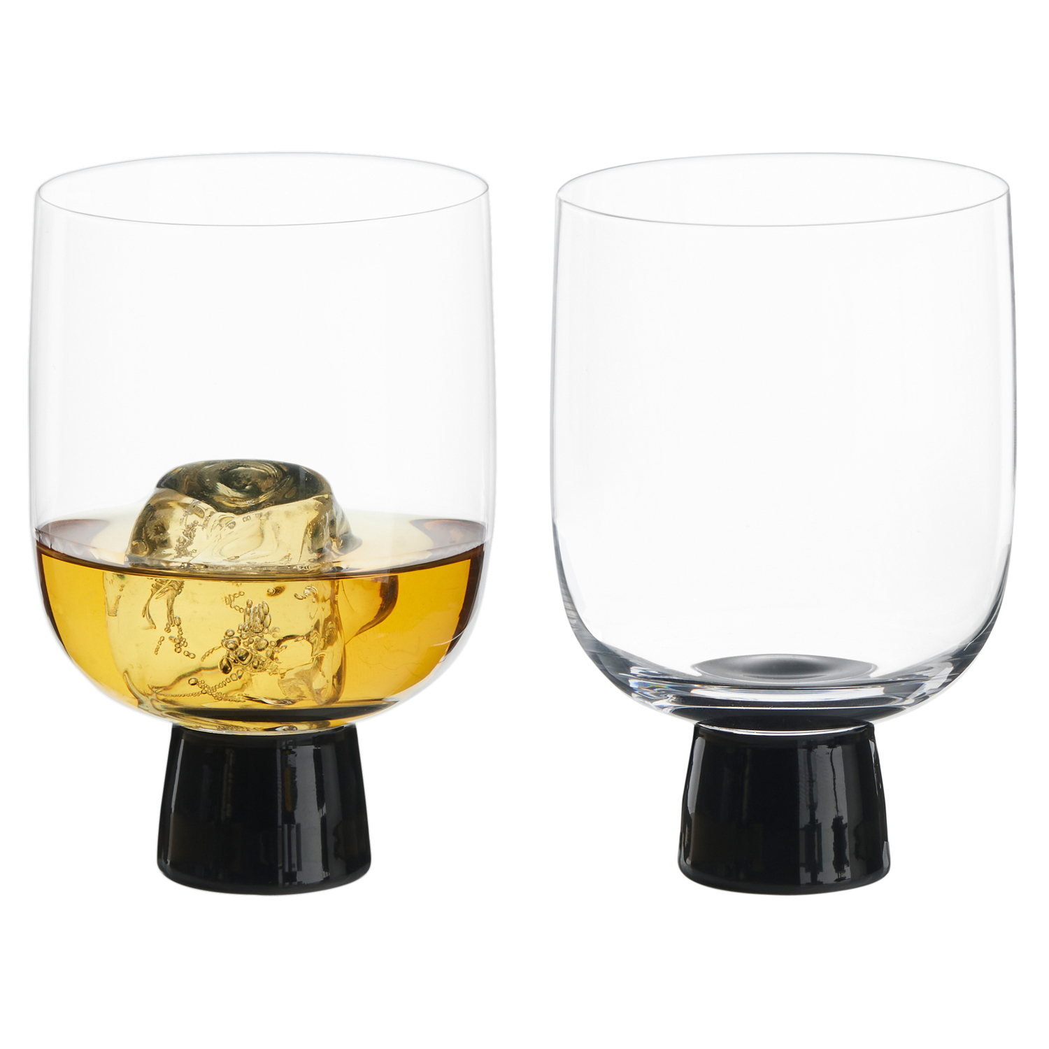 Oslo - Verres old-fashioned Noir, Set 2 - Anton Studio Designs