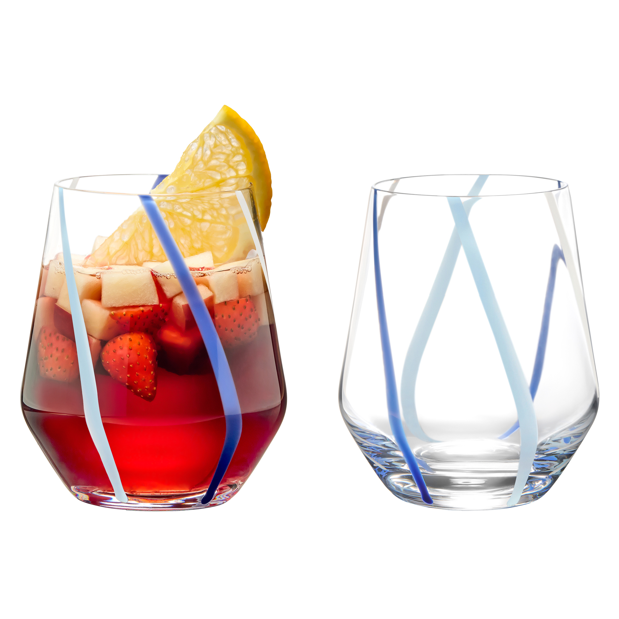 Rio Azure - Verres à eau, Set 2 - Anton Studio Designs