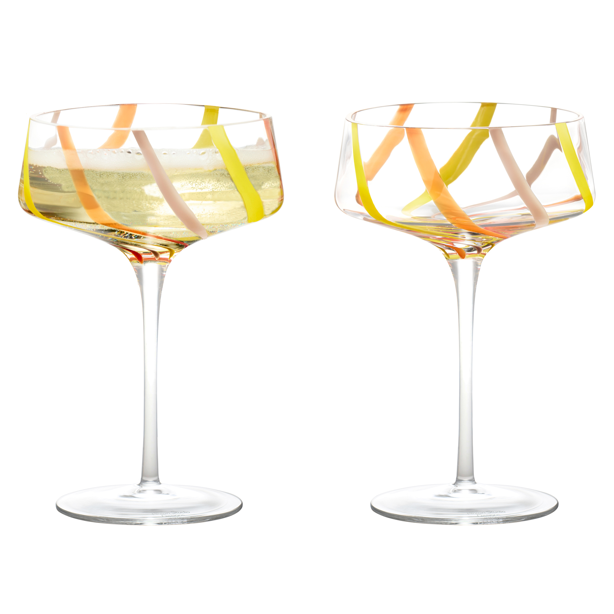 Rio Citrus - Coupes à Champagne, Set 2 - Anton Studio Designs