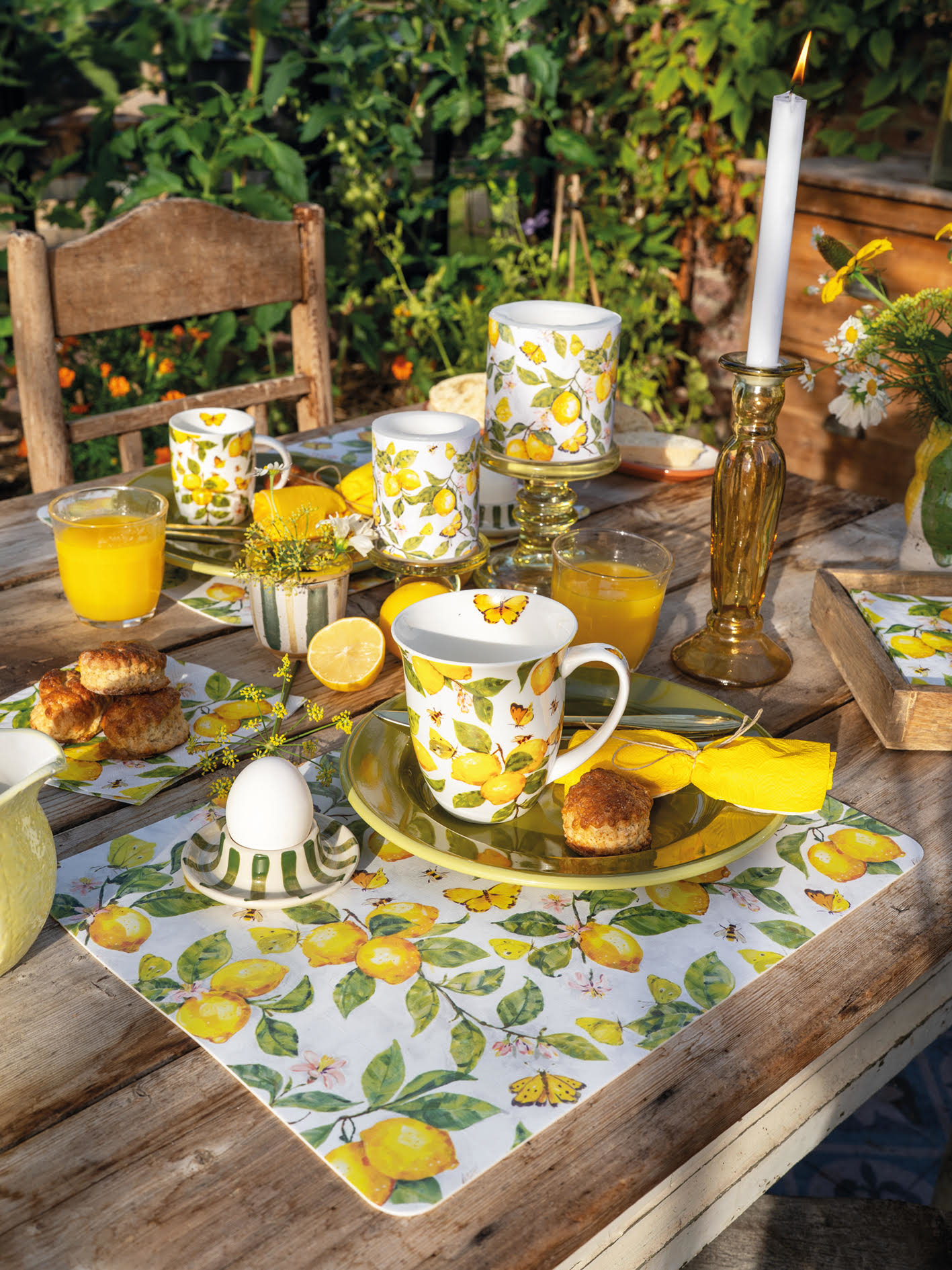 Serviettes & Mugs - Fresh Lemons