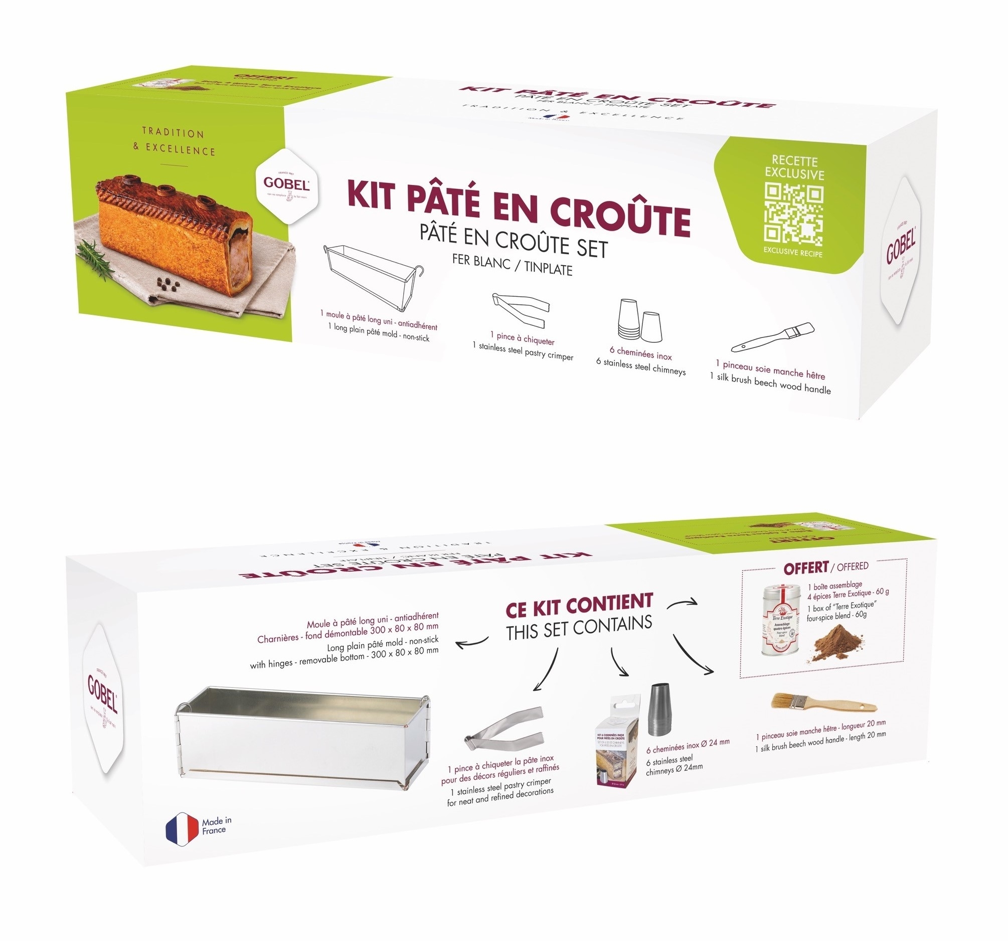 Kit pâté en croute - Fer Blanc